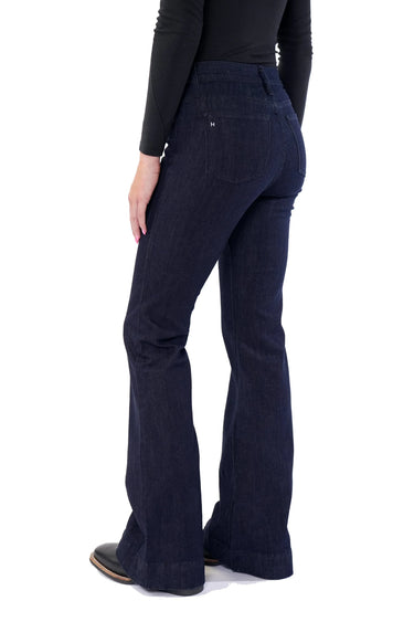 HAALA Denim BELLA : Trouser Flare (Midnight) Navy Stitch