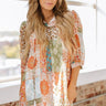 Mallory Boho Paisley Chiffon Dress - Cowgirl Charm