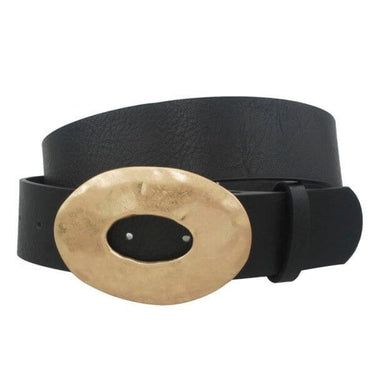 Metal Oval Buckle Belt - Cowgirl Charm