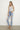 Mid - Waisted Distressed Boyfriend Straight Leg Jeans – Light Wash Ripped Denim for Women - Cowgirl Charm