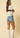 Mid - Waisted Distressed Denim Shorts with Button Fly – Casual Summer Jean Shorts for Women - Cowgirl Charm