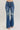 Midrise Button Fly Distressed Trouser Flare - Judy Blue - Cowgirl Charm