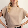Mock Neck Short Sleeve Top - Cowgirl Charm