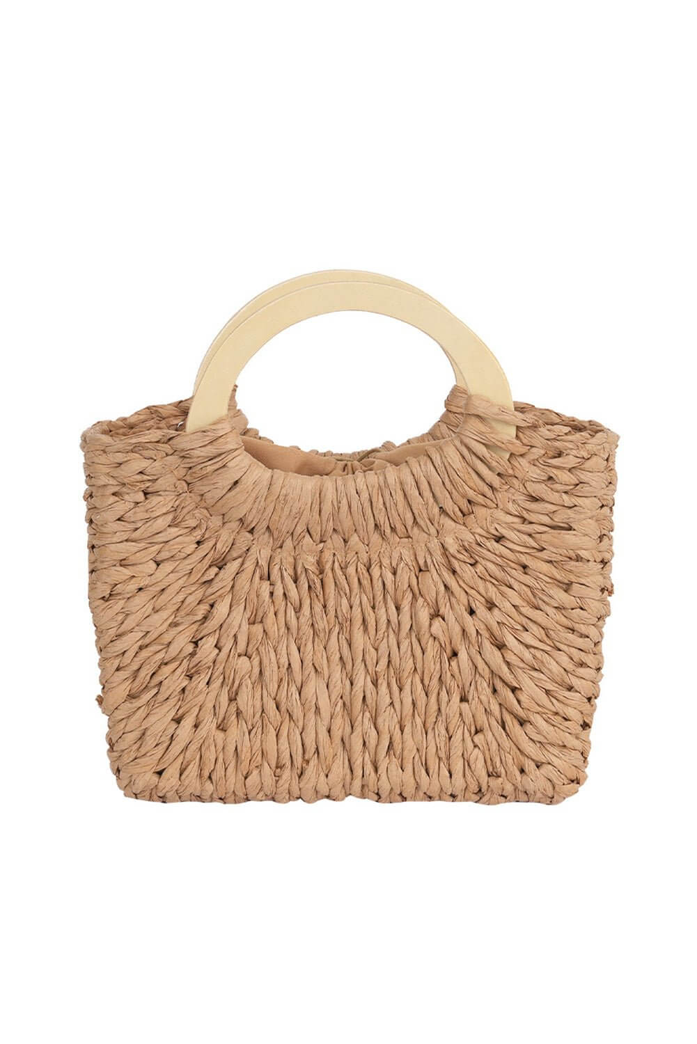 Cowgirl Charm Natural Charm woven handbag with leather strap and intricate woven design, perfect for casual and stylish outings.