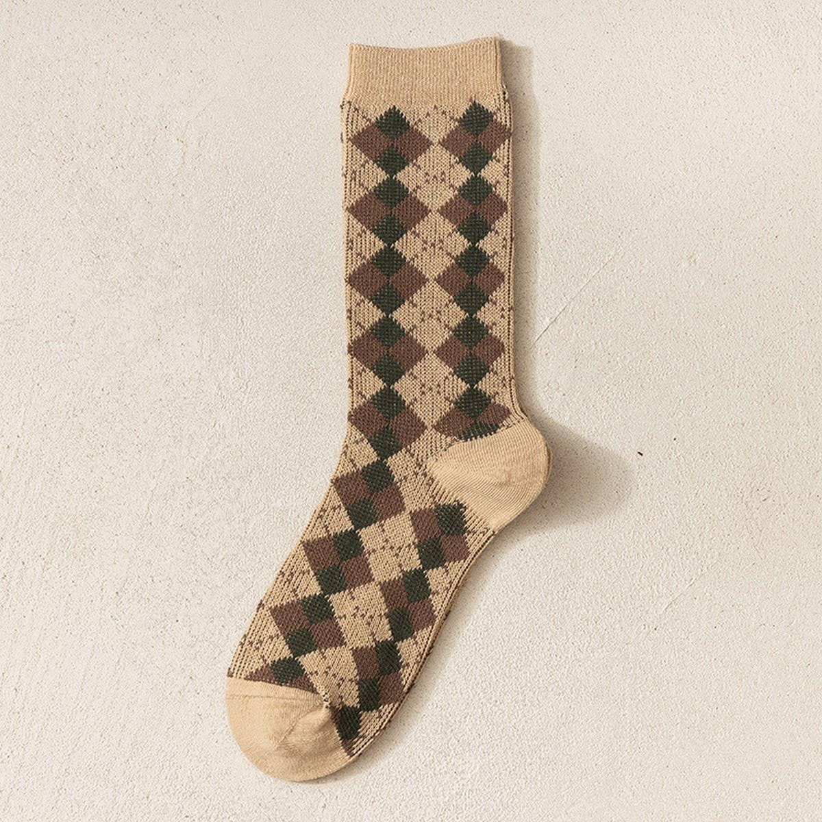 New autumn cotton women's mid-calf socks by ACCITY, featuring cozy knit fabric and stylish design for casual wear.