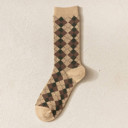 New autumn cotton women's mid-calf socks by ACCITY, featuring cozy knit fabric and stylish design for casual wear.