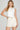 Off white Garment Washed Paperbag Twill Shorts with Pockets - Cowgirl Charm