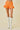 Orange Ruffle Denim Shorts - Cowgirl Charm