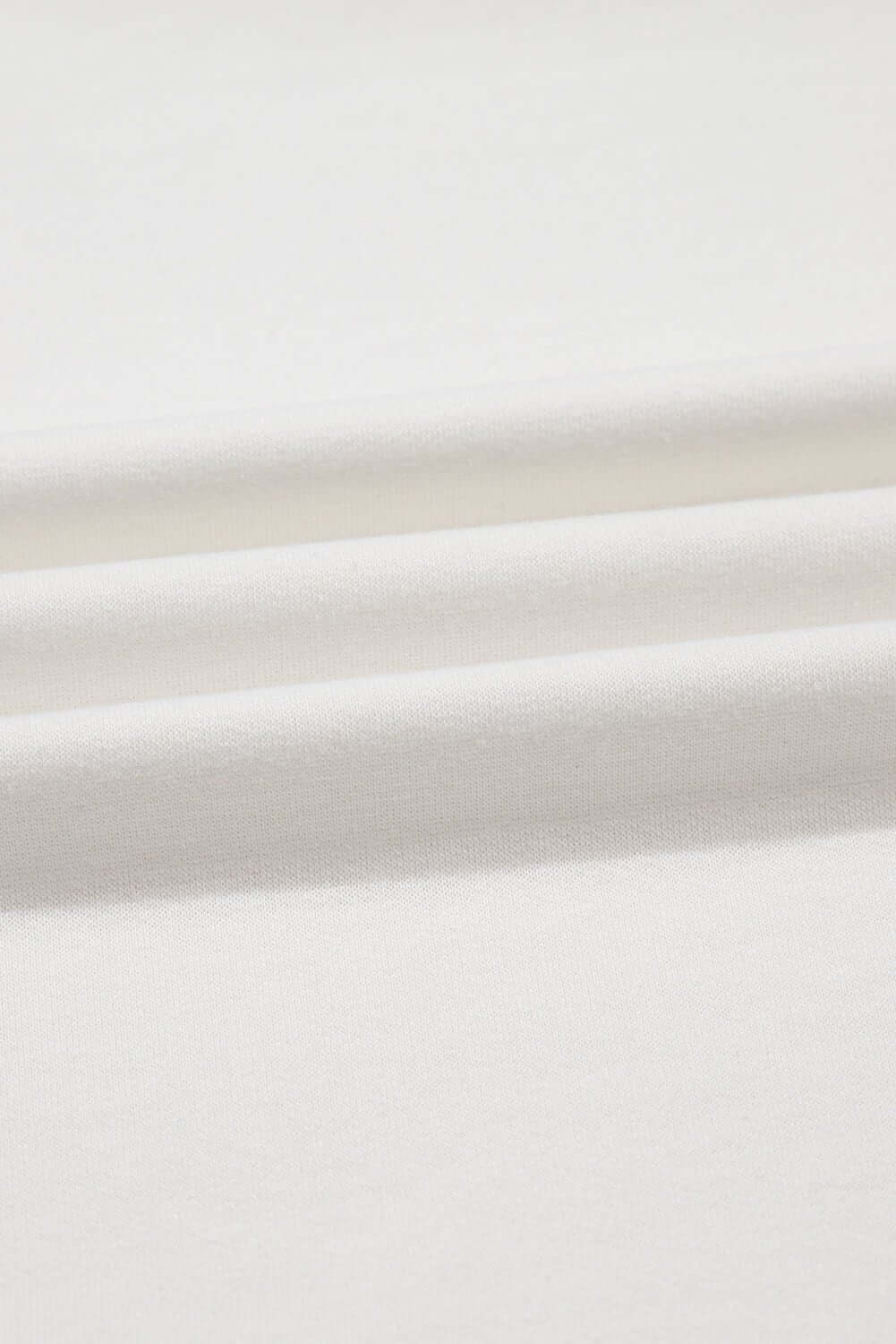 Pearl Puff Sleeve Lounge Set – White Embroidered Two - Piece Outfit | Cowgirl Charm - Cowgirl Charm