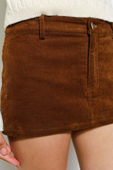 PEYTON CORDUROY SKORT - Trendy, Casual, Retro - Cowgirl Charm