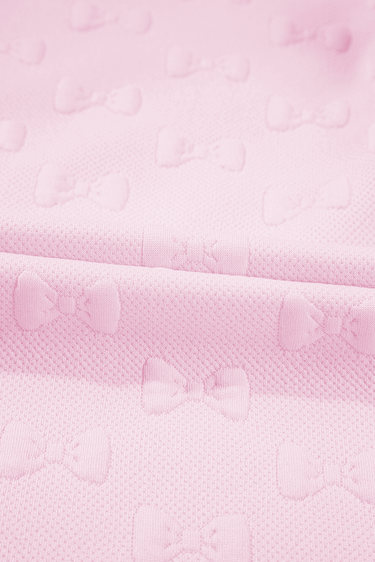 Pink Bow Textured Lounge Set – Cute Western Summer Outfit | Cowgirl Charm - Cowgirl Charm