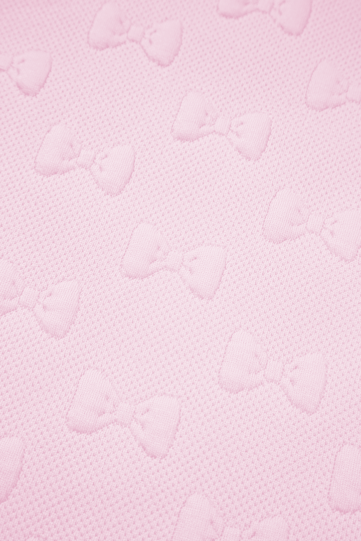 Pink Bow Textured Lounge Set – Cute Western Summer Outfit | Cowgirl Charm - Cowgirl Charm