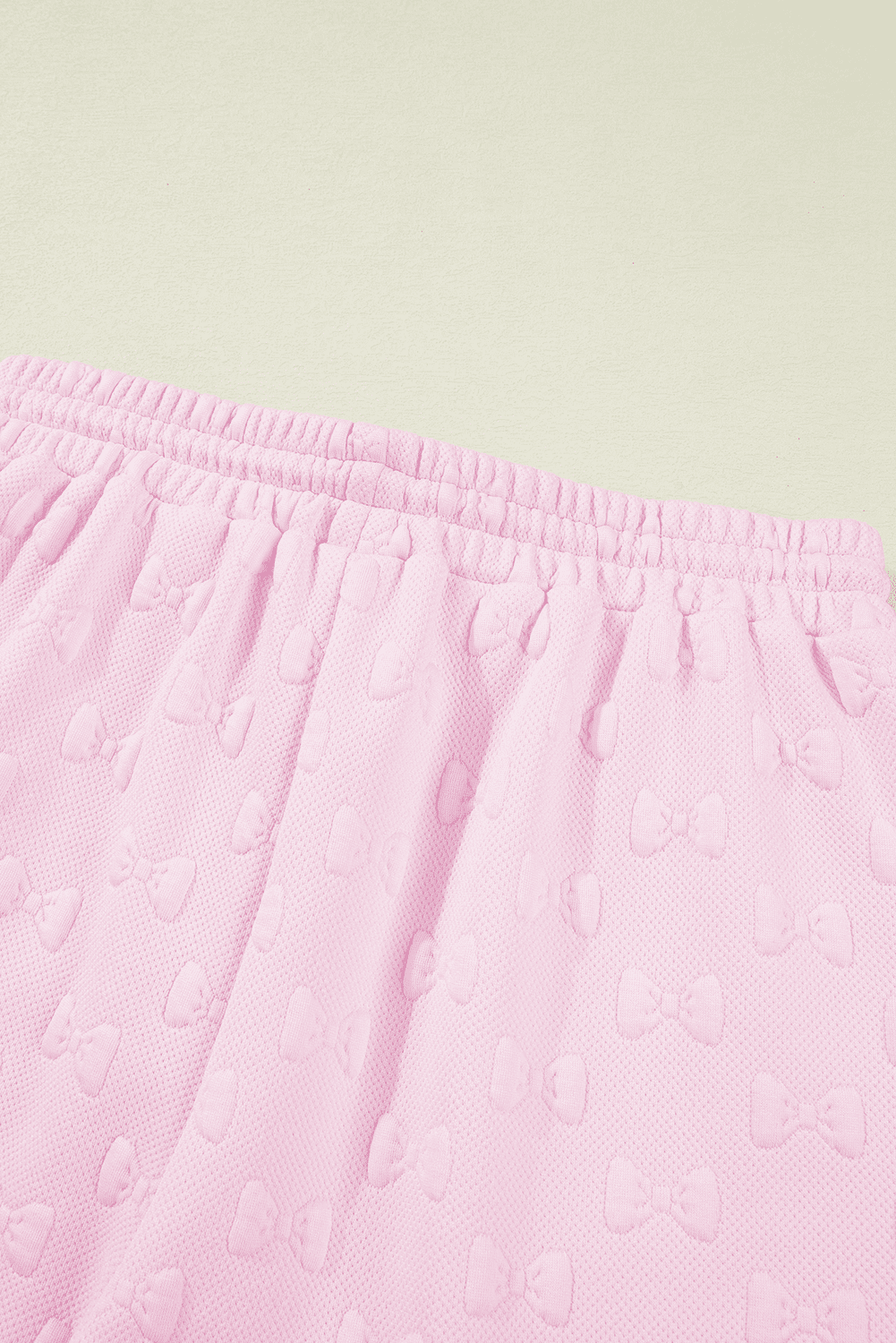 Pink Bow Textured Lounge Set – Cute Western Summer Outfit | Cowgirl Charm - Cowgirl Charm