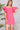 Pink Double Ruffle Sleeve Textured Mini Dress – Square Neck Fit & Flare - Cowgirl Charm