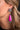 Pink Statement Earring on Silver Concho Post - Cowgirl Charm