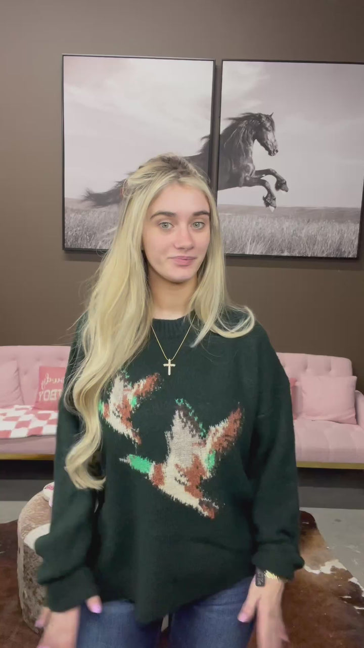 Bailey Rose Flying Duck Knit Sweater