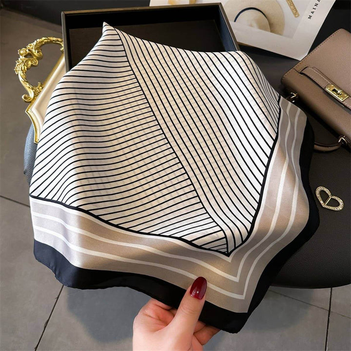 Printed Satin Square Scarf – Office & Casual Wrap_CWASC1432 - Cowgirl Charm