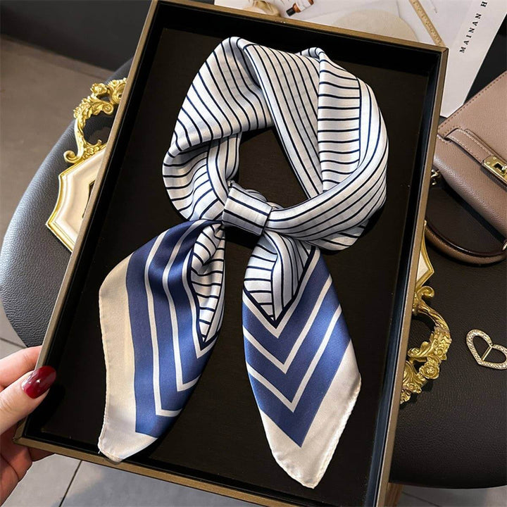 Printed Satin Square Scarf – Office & Casual Wrap_CWASC1432 - Cowgirl Charm