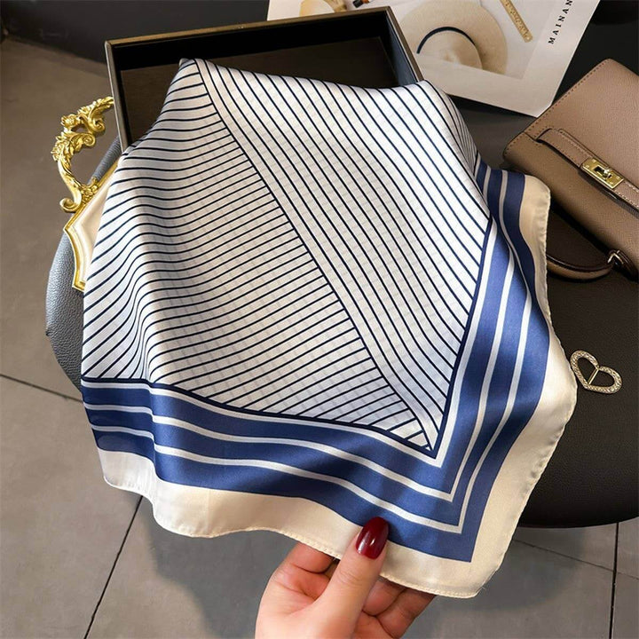 Printed Satin Square Scarf – Office & Casual Wrap_CWASC1432 - Cowgirl Charm