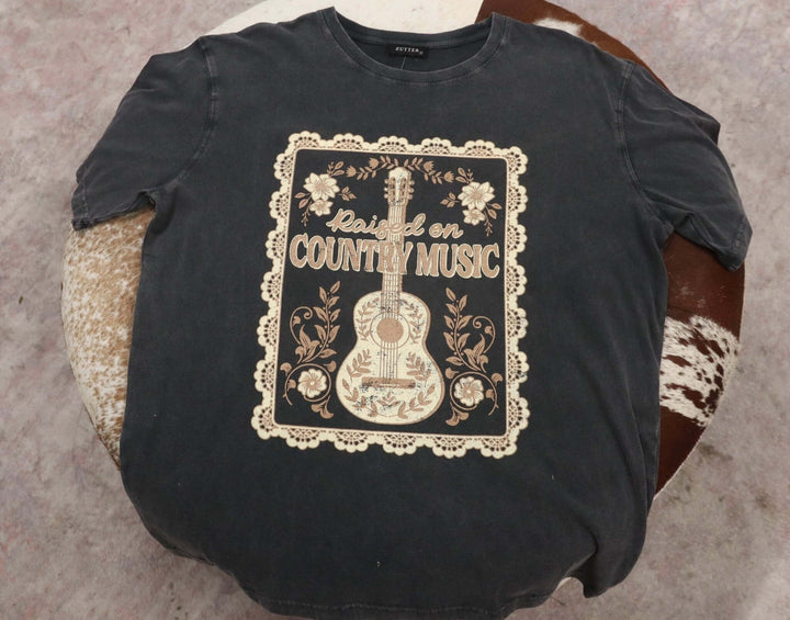 Raised on Country Graphic Tee - Cowgirl Charm