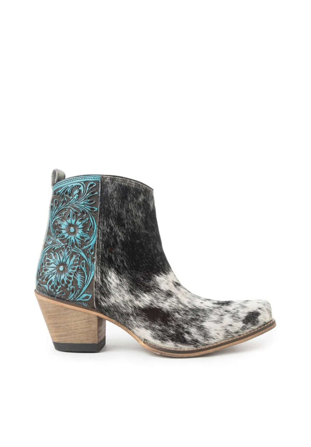 Myra Reyna Ridge Booties featuring a rugged leather design with sturdy soles, stylish ankle height, and decorative stitching.
