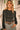 Ribbed Mock Neck Rhinestone Fringe Crop Sweater - Cowgirl Charm