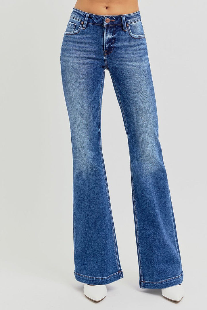 Risen jeans Low Rise Flare Jeans - Cowgirl Charm