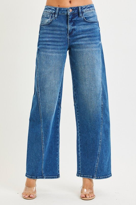Risen Jeans Slouchy Barrel Jeans - Cowgirl Charm