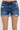 Risen Mid Rise Distressed Cuffed Denim Shorts – Women's Rolled Jean Shorts - Cowgirl Charm