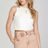 Rose Garment Washed Paperbag Twill Shorts with Pockets - Cowgirl Charm