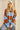 Rust & Sky Blue Oversized Striped Knit Sweater - Cowgirl Charm