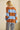 Rust & Sky Blue Oversized Striped Knit Sweater - Cowgirl Charm