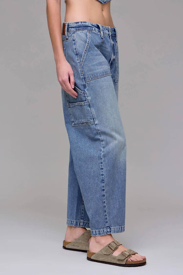 Sammie Classic Crop Barrel Jeans - Cowgirl Charm