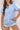 Sky Blue Seersucker Ruffle Button - Up Top – Summer Puff Sleeve Blouse - Cowgirl Charm