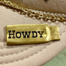 Smashed bullet casing lapel pin - HOWDY - Cowgirl Charm