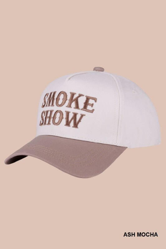 Smoke Show Two Tone Canvas Cotton Cap - Cowgirl Charm