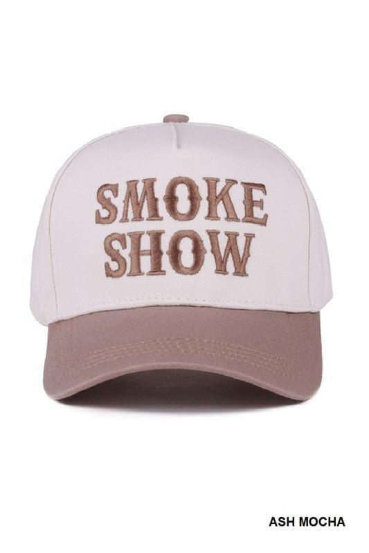 Smoke Show Two Tone Canvas Cotton Cap - Cowgirl Charm