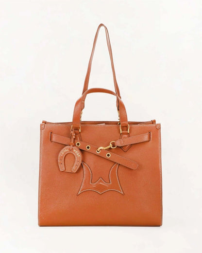 Loyal West medium tote bag with sturdy handles, spacious interior, suitable for everyday use, in a sleek, minimalist design.