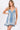 Stretch Denim Lace Ruffle Floral Mini Dress - Cowgirl Charm