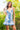 Stretch Denim Lace Ruffle Floral Mini Dress - Cowgirl Charm