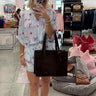 Striped Americana Button Up Top With Shorts - Cowgirl Charm
