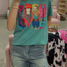 Teal Cowgirl Graphic T-Shirt - Cowgirl Charm