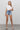 Tummy Control High Rise Distressed Denim Shorts with Elastic Waistband - Cowgirl Charm