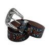 Turquoise Hand - Tooled Belt - Cowgirl Charm