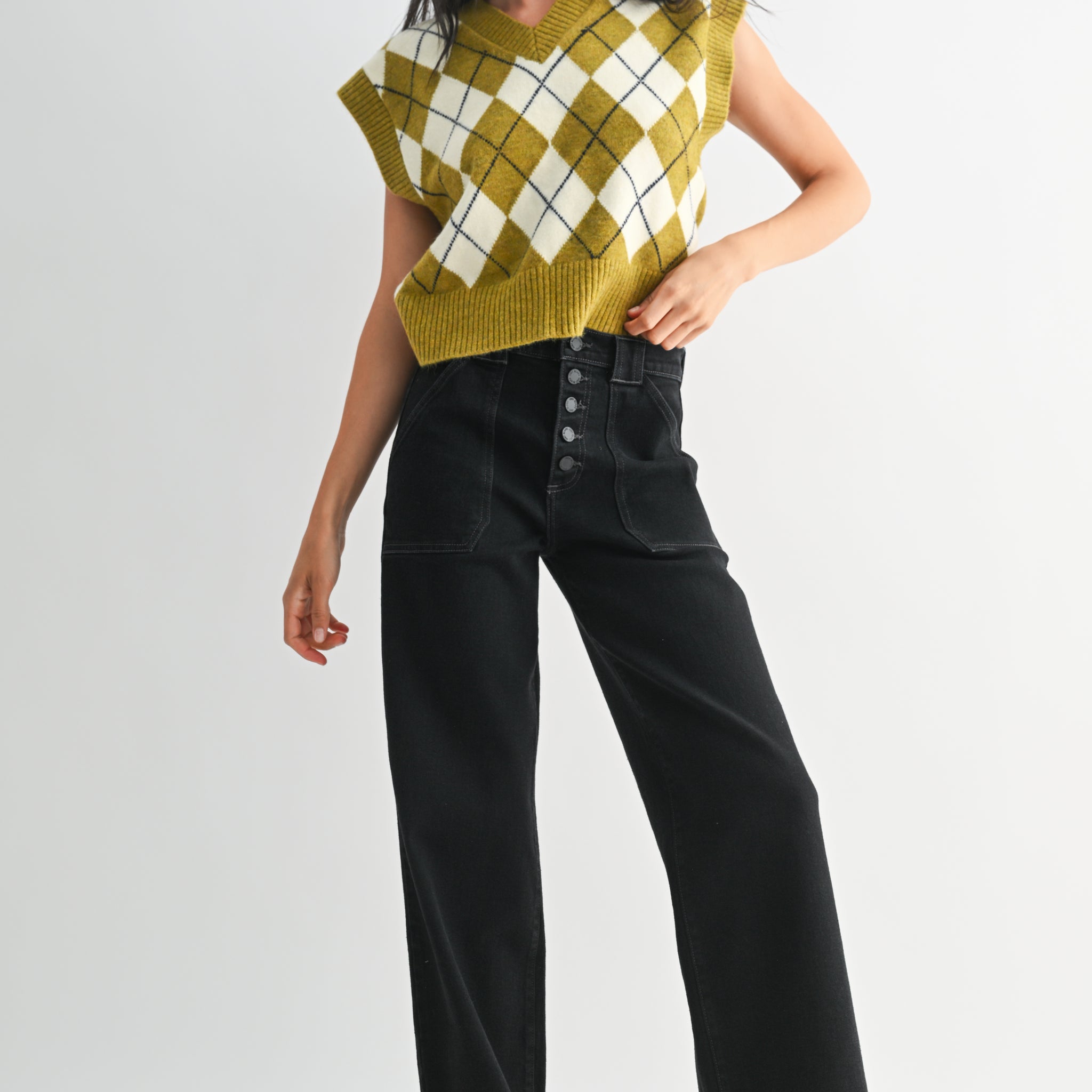 button down slim wide