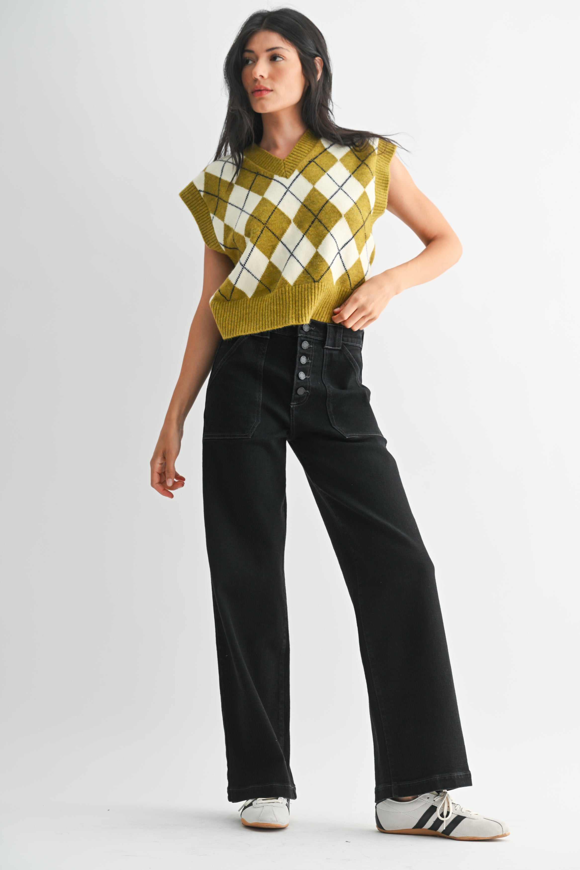 button down slim wide
