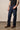 Dark wash Kimes Ranch Watson men's relaxed bootcut denim jeans with classic five-pocket design and contrast stitching.