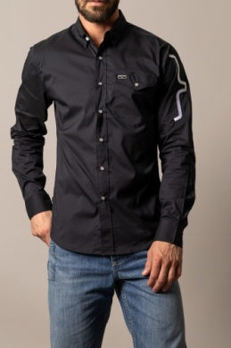 Kimes Ranch Men’s Western Performance Shirt – Black / Red Talbott cool max