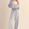 Velour Tracksuit Set with Side Stripe - Cowgirl Charm