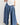 WASHED WIDE LEG PALAZZO CHAMBRAY PANTS - Cowgirl Charm